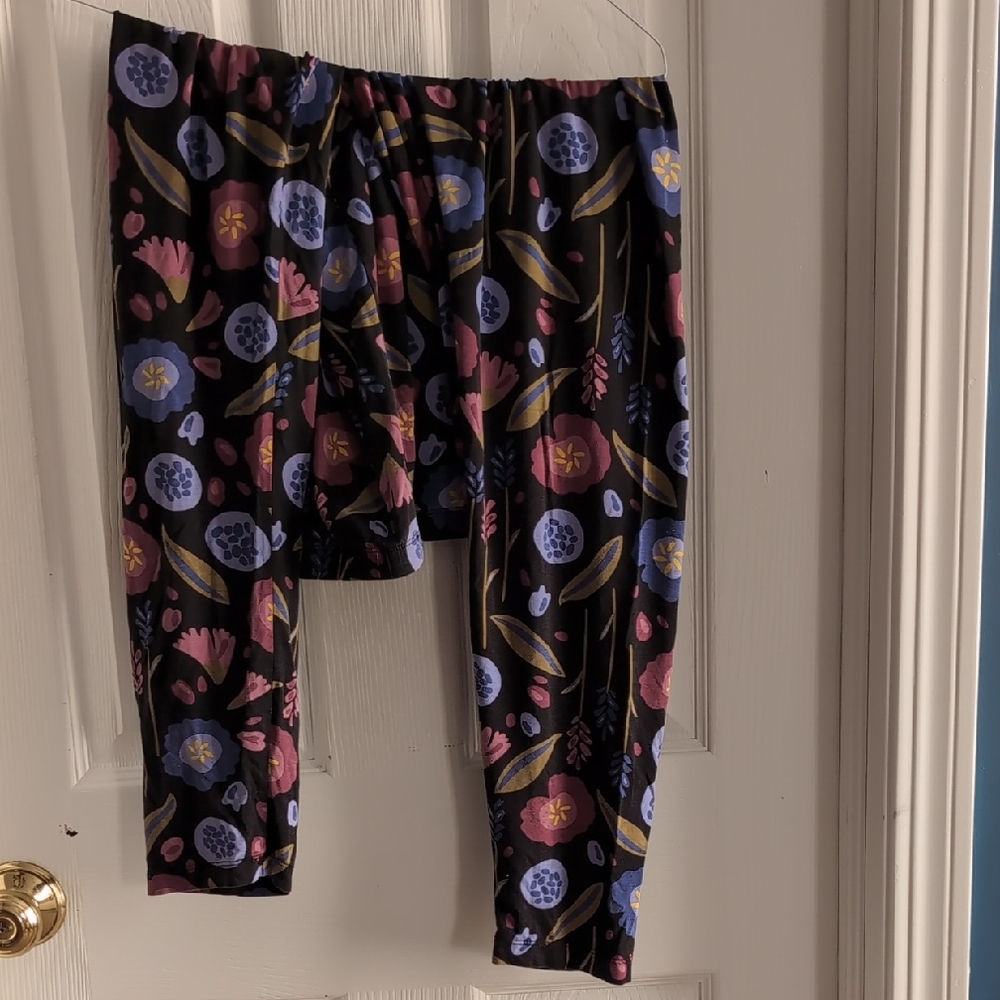 Gudrun Sjoden Black Floral Leggings